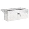 Storage Box Silver 19.7"x8.1"x5.9" Aluminum