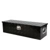 39 Inch Aluminum Truck Tool long Box, Gas Strut, Truck Bed Tool Box with Side Handle ,Lock and 2 Keys, Tool Storage Box for Truck,Trailer,Pickup (38.8