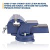 Bench Vise, Jaw  Swivel Base Clamp On Vice Table Vise Heavy Duty Bench Vise for Woodworking, Cutting Conduit, Drilling, Metalworking