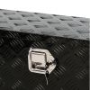 39 Inch Aluminum Truck Tool long Box, Gas Strut, Truck Bed Tool Box with Side Handle ,Lock and 2 Keys, Tool Storage Box for Truck,Trailer,Pickup (38.8