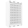 Wall Mounted Tool Cabinet Industrial Style Metal Gray and Black